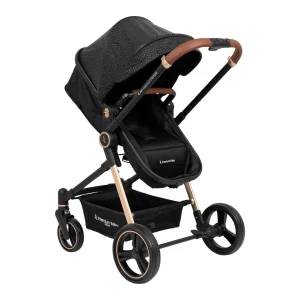 COCHE TIPO CUNA ASTON PREMIUM BABY NEGRO CAFE