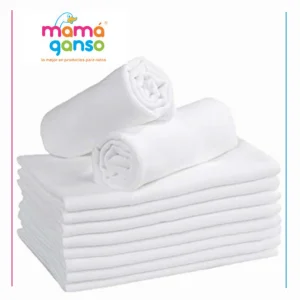 PAÑAL DE TELA BLANCO X12 MAMA GANSO