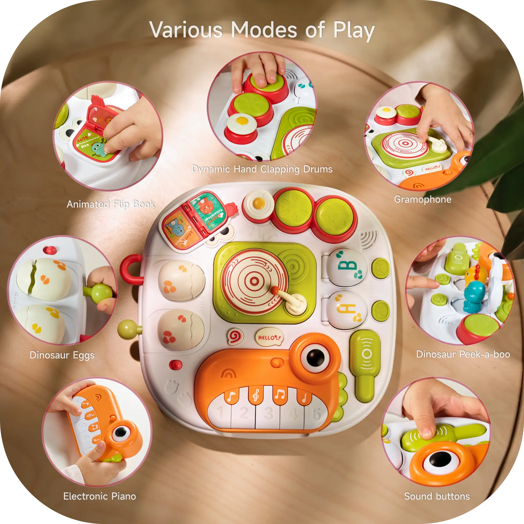 Mesa de actividades para bebé - Múltiples formas de jugar - Imagen 5