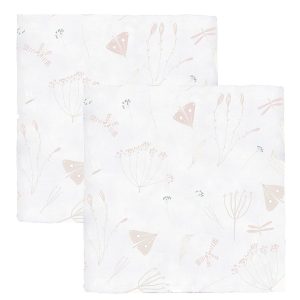 Gasas 100% algodon pack 2 Florecillas