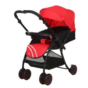 Carriola D´bebé reversible con repisa Lu Baby Roja