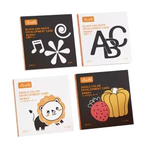 Tarjetas Alto Contraste Estimulación Visual Bebés (80pcs)