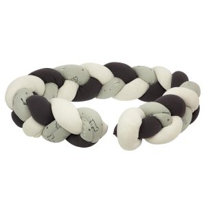 Protector de cuna trenza Jurasic