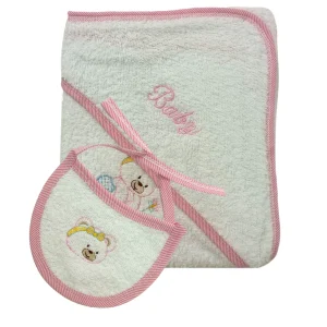 TOALLA+BABERO 10223 FOR BABY