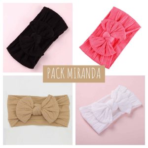 Set de Vinchas con Lazo pack x 4un  – MIRANDA