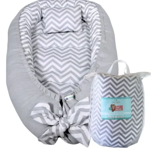 Nido Colecho  Changuitos Zigzag Gris