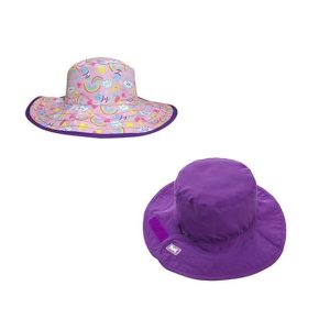 Sombreros de sol Reversibles DE BEBES- ARCOIRIS